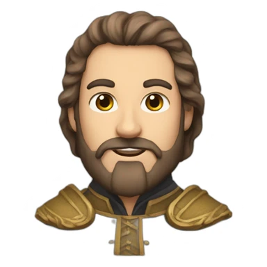 lord farquad with a beard sticker