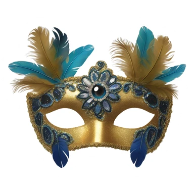 Masquerade eye mask sticker