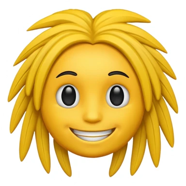 Dreadhead emoji but make him yellow emoji  sticker