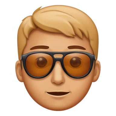 Someone peering above their sunglasses ￼ sticker