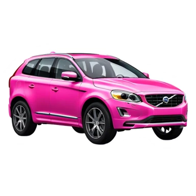 Hot pink Volvo xc60 sticker
