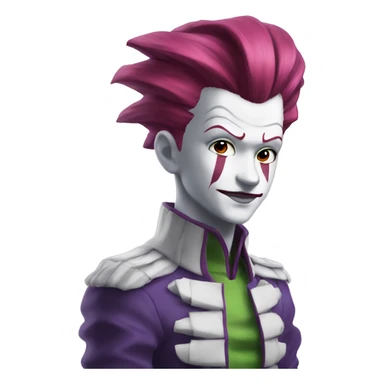 hisoka tall sticker