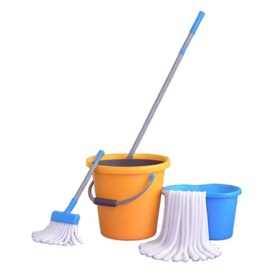 mop and bucket sticker