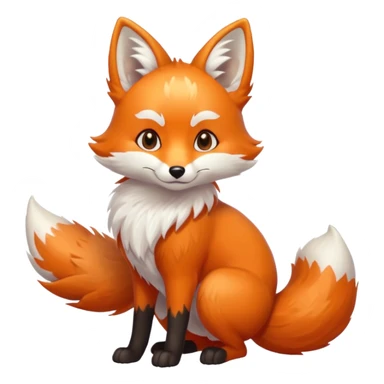 Make a kitsune fox sticker