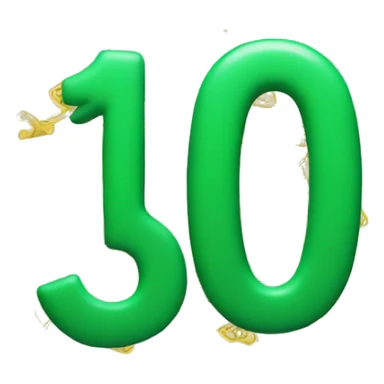 the number 100 with dollar sign in the front sticker