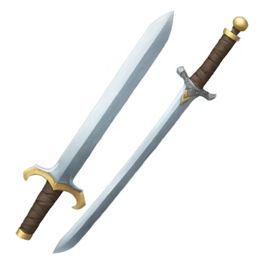 one sword and one shield sticker