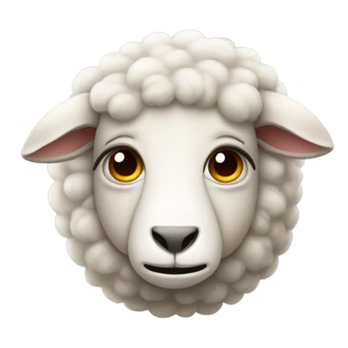 Sheep with angry face sticker