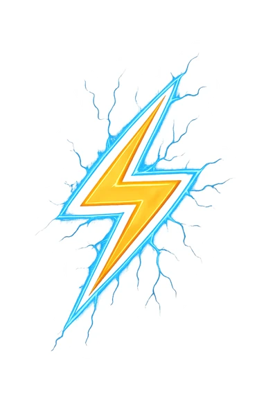 fulmine come se fosse energia sticker