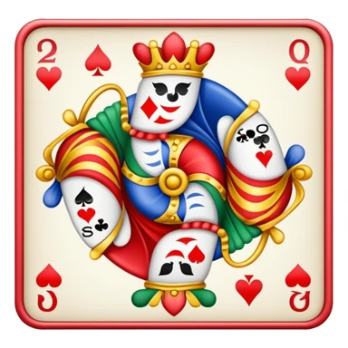Canasta card game with wild cards and jokers sticker