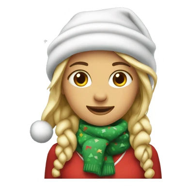 Christmast girl  sticker