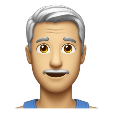 Man impressed face sticker