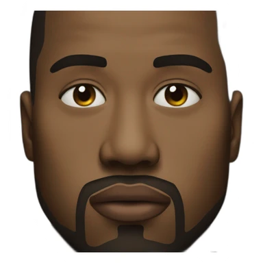 Kanye West face sticker