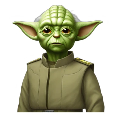 Yoda general Ukraine army sticker