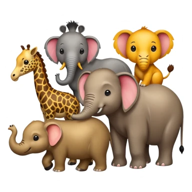 Zoo animals sticker