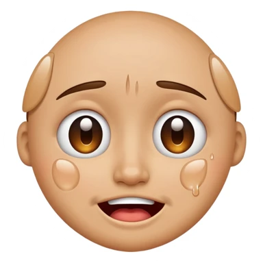 crashing out -  an emoji for the emoji keyboard  sticker