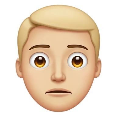 Squinting eyes no mouth sticker