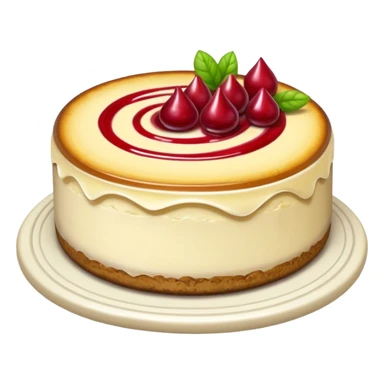 cheesecake with forest jam in it sticker