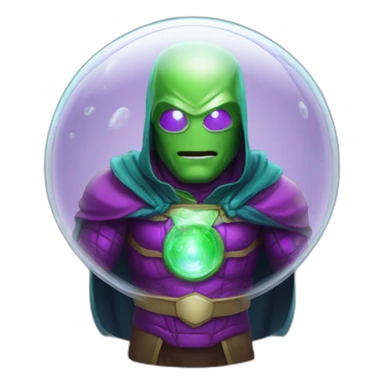 Electric bubble glass mysterio sticker