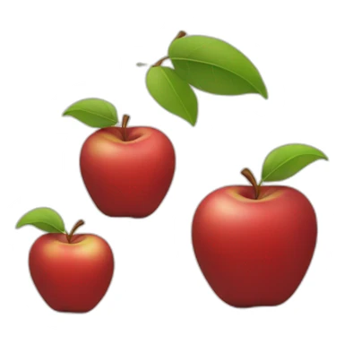 red apple wearing a black hoodie sticker