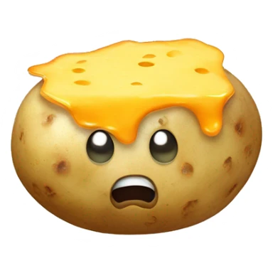 potato with melted cheese sticker