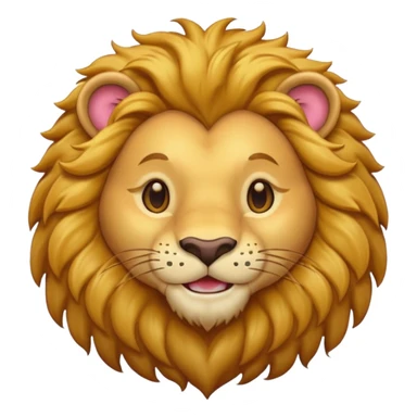 lion with heart eyes sticker