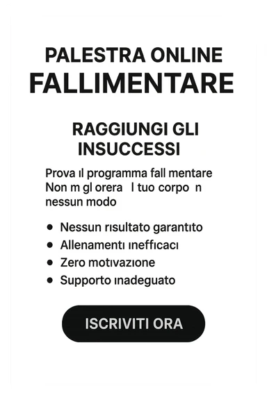 Scheda online palestra fallimentare  foglio in italiano sticker