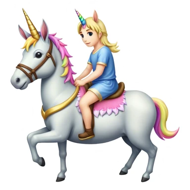 unicorn on a donkey sticker