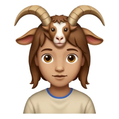 goat head person sticker