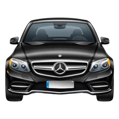 fancy Benz car driving towards right side sticker