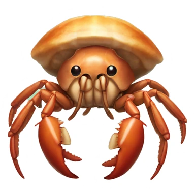 A hermit crab sticker