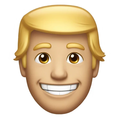 Donald Trump smiling sticker