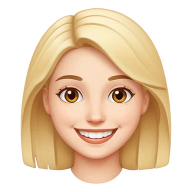 happy young woman smiling sticker