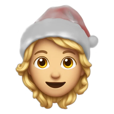 Christmas decorated sticker