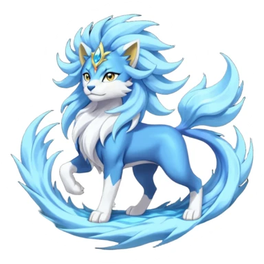Luxray-Suicune-Solgaleo-fusion sticker