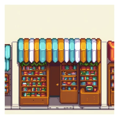 book store front sticker