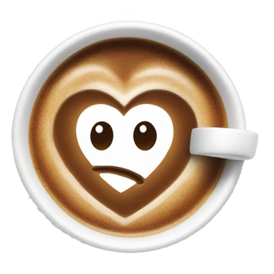 coffee cup heart  sticker