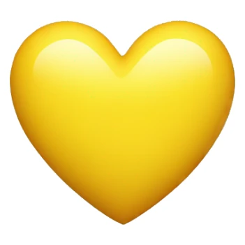 Yellow heart sticker