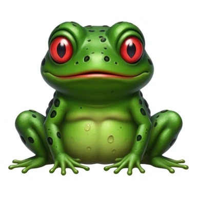 An undescribable horror frog sticker
