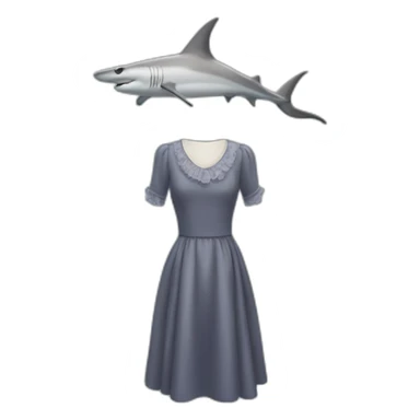 hammerhead shark in dress sticker
