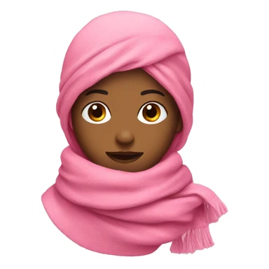 Pink scarf sticker