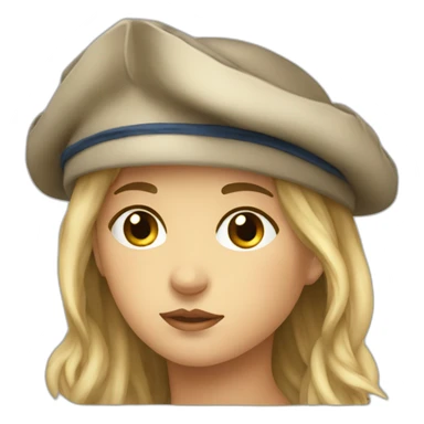 French-Revolution-girl-phrygian-cap-sad sticker