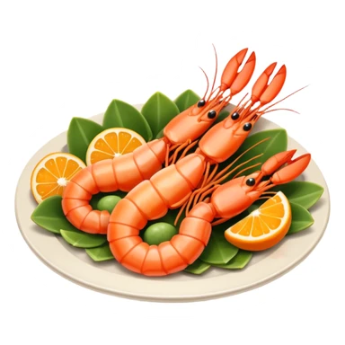 prawn plate sticker