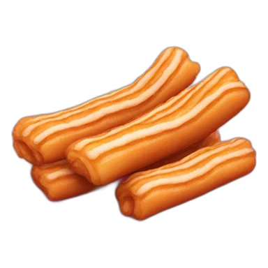 churros on a pink plate sticker