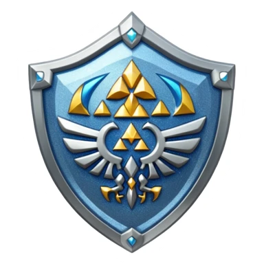 glitter shield Hylian sticker
