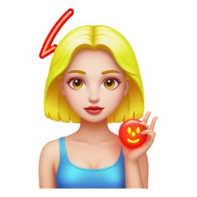 Neon sinboard lady sticker