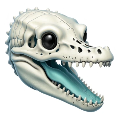 X-ray of alligator skull sticker