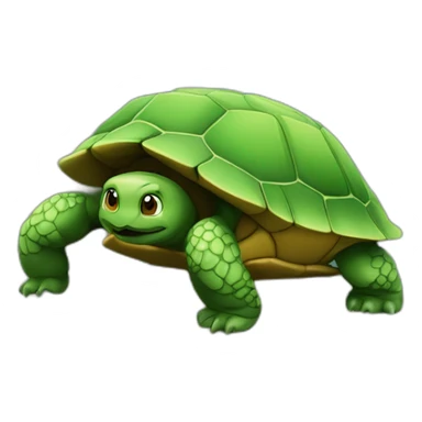 Tortue sur un montagne sticker