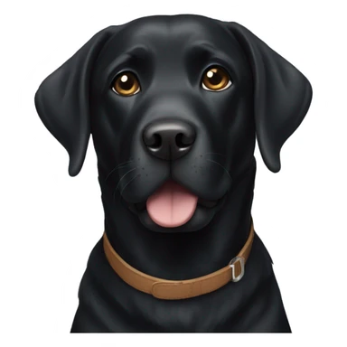 Black Labrador sticker