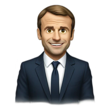 Emanuel Macron site cash sticker