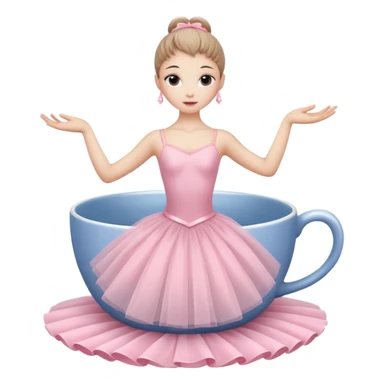 a cup headed ballerina sticker